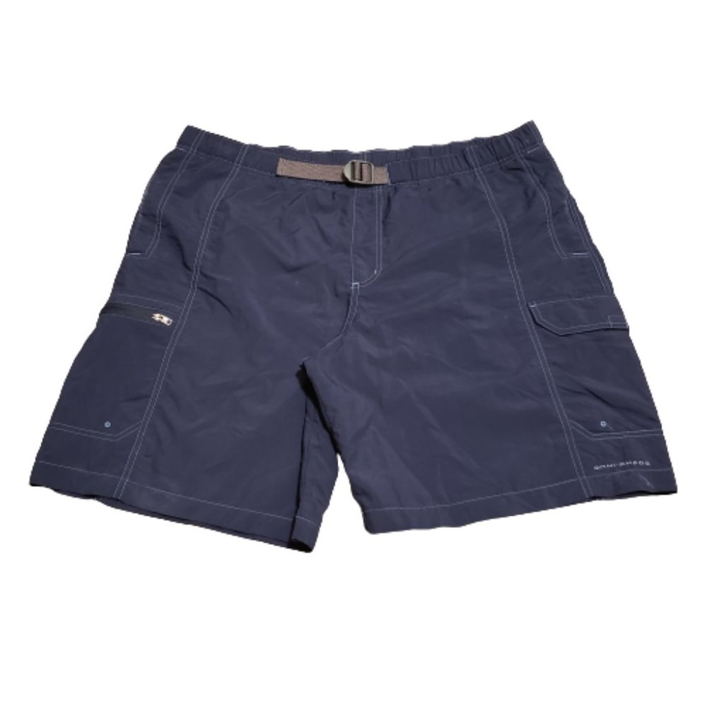 Columbia Omni-Shade Swim Trunks Blue Men's Large L Summer Beach Fishing Outdoor